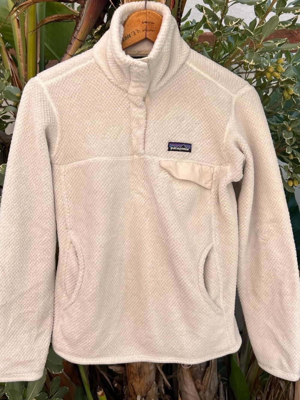 Patagonia Better Sweater 1/4 Zip Fleece Pullover Cream Women’s S 2016